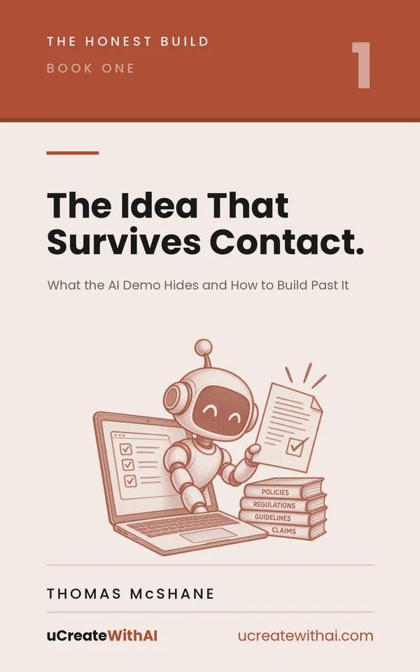 Cover of The Idea That Survives Contact, The Honest Build book one, by Thomas McShane